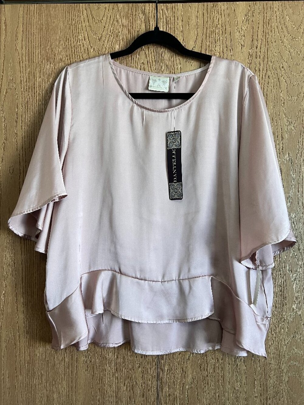 Dantelle Blush Pink Blouse NWT